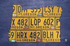 Oregon License Plate Map