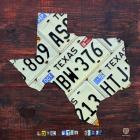 Texas License Plate Map Large