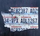 Washington License Plate Map