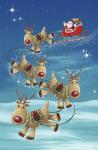 Santa and Dear Touch Down