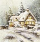 Snow On Winter Cottage