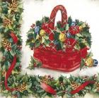 Red Christmas Gift Basket