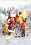 The Children Greet Santa