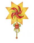 Poinsettia Pinwheel