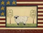 Sheep With Flag Border