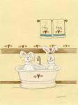 His & Her Bunnies In Tub