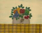 Fruit With Gold & Brown Tablecloth