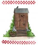 Wooden Outhouse