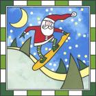 Santa Snowboard 3