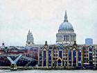 Millennium Bridge to St Paul's Cathedral London