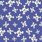 Skull Pattern Blue
