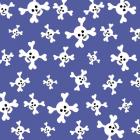 Skull Pattern Blue