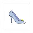 Blue High Heel Shoe