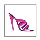 Pink High Heel Sandal