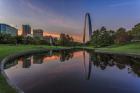 Gateway Arch Reflection Sunset