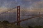 Golden Gate Bridge Rain Painterly