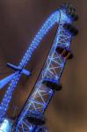 London Eye Lit up in Blue