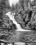 Rushing Waterfall In Gorge