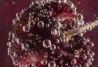 Marroon Fruit Closeup With Raindrops II