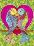 Lovebirds in Colour