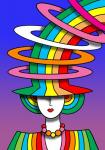 Lady Rainbow Hat