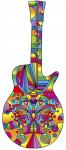 Pop Art Guitar Butterfly