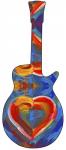 Pop Art Guitar Heart Brush