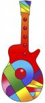 Pop Art Guitar Red Ball