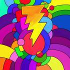 Pop Art Lightening Bolt