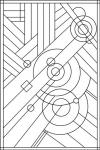 Pop Art Deco Panel 1 Lineart