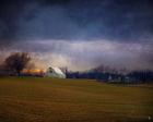 Missouri Barn At Sunset