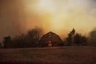 The Old Barn On A Fall Evening