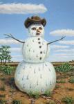 Snowman In Texas