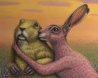 Prairie Dog and Rabbit Couple