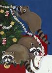 Christmas Raccoons