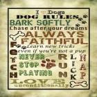 I Love Dogs - Dog Rules