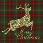 Merry Christmas Plaid - Gold