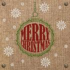 Christmas on Burlap - Merry Christmas 1