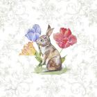 Bunnies In The Tulips-C