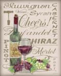 Cheers Wine Art - White