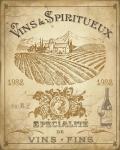 Vintage French Wine Label