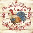 Cafe Rooster On White