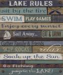 Lake Rules On Wood