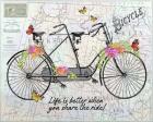 Vintage Bicycle with Map B