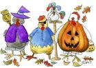 Halloween Hens