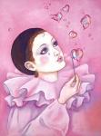 Mime With Heart Bubbles