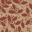 Red Holly Branches Burlap