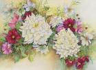 White Dahlias And Cosmos