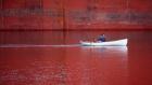 White Boat On Red River