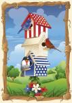 Star Spangled Birdhouse